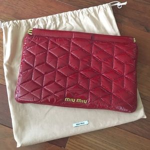 Authentic MIU MIU Quilted Clutch